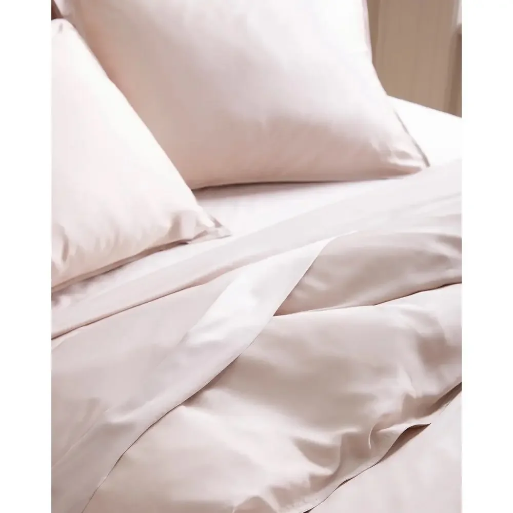 Quince Bamboo Duvet Cover Set Soft Blush Full/Queen NWOT